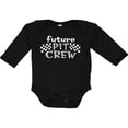 thumbnail image 3 of Inktastic Future Pit Crew Racing Flags Boys or Girls Long Sleeve Baby Bodysuit, 3 of 5