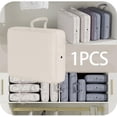 thumbnail image 6 of Compression Packing Cube Packing Organizer Multipurpose Expandable Luggage Bag Smooth Two Way Zipper for Outdoor Camping Save Space Beige 40x30x12cm, 6 of 8