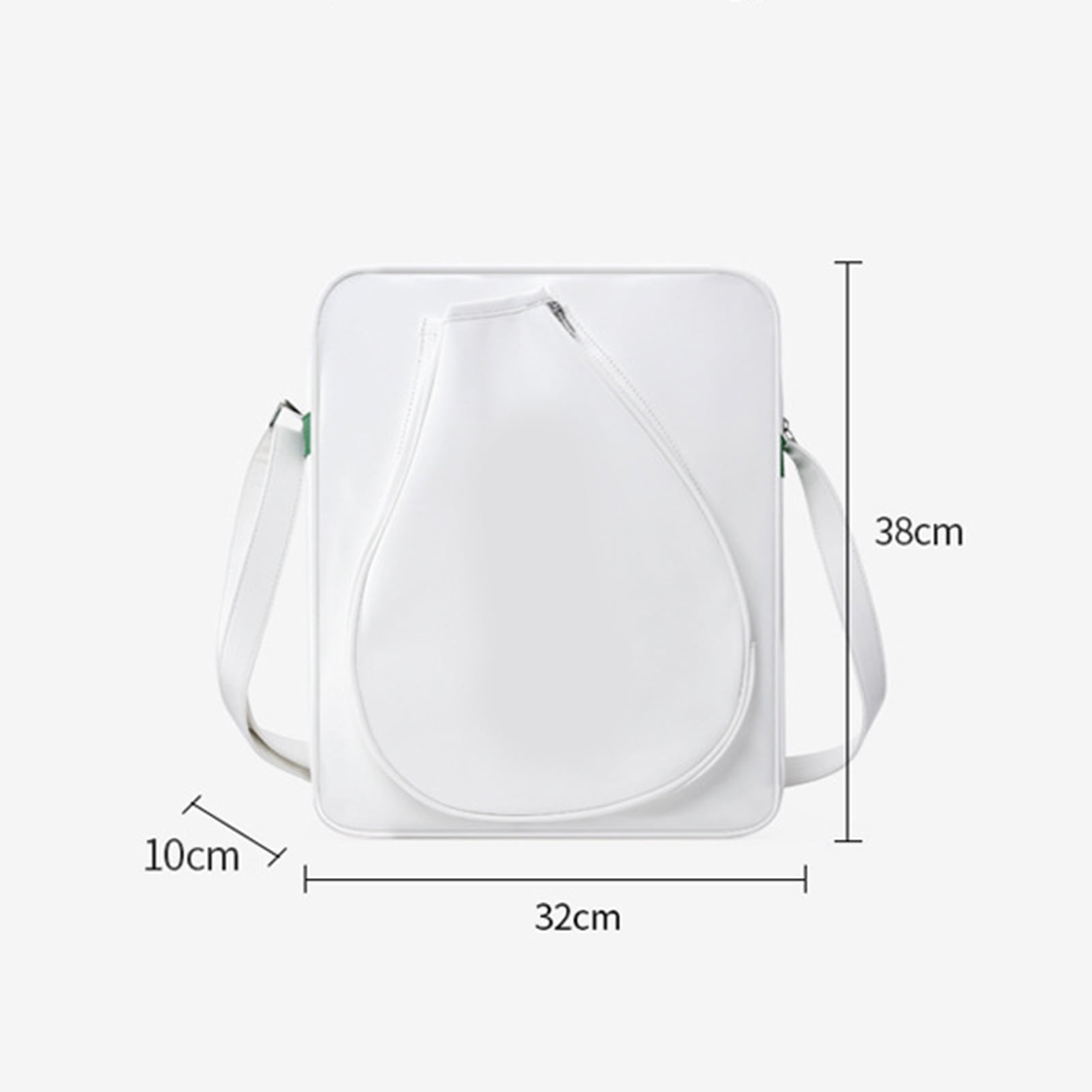 Lifetechs Tennis Bag Tennis Sling Crossbody Bag Large Capacity Faux Leather Racket Bag for Badminton Pickleball Racquets