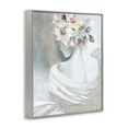thumbnail image 4 of Stupell Industries Woman & Florals Visage Novelty Painting Gray Framed Art Print Wall Art, 16 x 20, 4 of 10