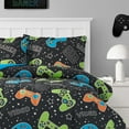 thumbnail image 3 of Video Gamer Set Black 3-Piece Ultra Soft Microfiber Comforter Set - Full, 3 of 7