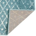 thumbnail image 3 of Unique Loom Paxon Trellis Collection Area Rug - Maeve (4' x 6' Rectangle Teal blue/Ivory), 3 of 7