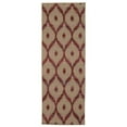 thumbnail image 2 of Nourison  Spectrum Area Rug Beige/Red 5'3" x 7'5" 6' x 9' Indoor,Handmade Bedroom,Dining Room,Living Room Burgundy Transitional, 2 of 5
