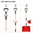 thumbnail image 3 of LOLIPPYY Snow Shovel for Shoveling with Deep Scoop Lightweight Red Design for Winter Outdoor Use, 3 of 8