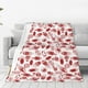 thumbnail image 1 of Balery Red Football Manta de Felpa Suave y Acogedora – Cobija de Franela Aterciopelada para Cama, Lavable y Cálida para Sofá, Mascotas, Transpirable-80"x60", 1 of 7