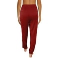 thumbnail image 4 of Comfy Cotton Elastic Waist Sweatpants Sports Gym Joggers Pants with Pockets Womens Activewear Casual Loungewear (XL, Red), 4 of 7