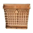 thumbnail image 3 of Organizador de madera para pintura acrílica, , estante de almacenamiento multiusos para escritorio con 2 cajones, soporte para pinturas en mi, 3 of 9