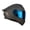 Carbon Finish, variant on EDGE Boston Matte Black - Modular Motorcycle Helmet, DOT/ECE, Size L