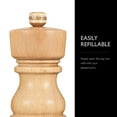 thumbnail image 5 of Cole & Mason London Natural Beech Salt Mill, Non Corroding Ceramic Mechanism, Salt Grinder with Adjustable Grind, Beech Wood, 180mm, Seasoning Mill, Lifetime Mechanism Guarantee, 5 of 7