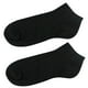 thumbnail image 5 of 12 pares de calcetines tobilleros de corte bajo para mujer, talla 9-11, deportivos, negros, 5 of 7