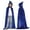 Blue, variant on AOMPMSDX Baby Kids Girls Boys Party Cape Cloak Mantle Mentel Girls Coat&jacket Watermelon Red 11 Years-14 Years