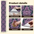 thumbnail image 4 of Peel and Stick Wallpaper Contact Paper Damask pink floral purple vintage style elegant for textiles Self Adhesive and Removable 17.7in x 118in, 4 of 8