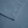 thumbnail image 3 of Mainstays Waffle-Weave Fabric Shower Curtain, Cotton Blend with Recycled Polyester, 72 in x 72 in, Blue, 3 of 7