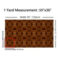 thumbnail image 3 of jejeloiu Western Farm Cowhide Fabric by the Yard 2 Yards,Rustic Farmhouse Cabin Room Decor Fabric by the Yard,Brown Cowhide Fabric for Sewing For Men Women,Ultra Soft Home Decor, 3 of 6