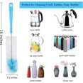 thumbnail image 2 of Bottle Cleaning Brush Set,Happon 8 Pack Long Handle Bottle Cleaner for Washing Narrow Neck Beer Bottles, Wine Decanter, Narrow Cup, Pipes, Sinks, Cup Cover, 2 of 7