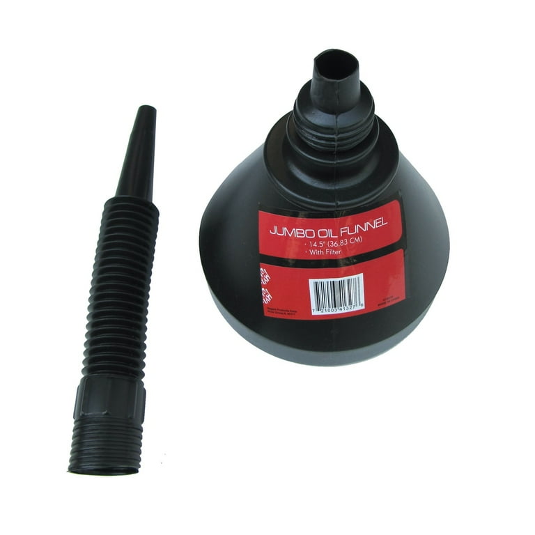 Jumbo Plastic Wide Mouth Garage Automotive Oil Gas Funnel Flexible Spout Filter Jumbo Plastic Wide Mouth Garage Automotive Oil Gas Funnel Flexible Spout Filter