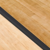 MLINS Room Stick Floor Trim Floor Transition Strip 101.50X3.30X0.80CM Black