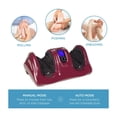 thumbnail image 3 of Foot Massager Machine, Premium Shiatsu Foot Massager with Screen and Remote, Therapeutic Reflexology Kneading and Rolling for Feet with Rollers for Fatigue Relief and Stress Relax, Burgundy, 3 of 4