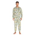 thumbnail image 3 of FORMRS Onesies Pajama for Adults Unisex Hoodie Winter Jumpsuit One Piece Sleepwear, Sizes S-2XL, Autumn Greenery, 3 of 7