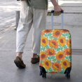 thumbnail image 3 of White Orange Sunflower Pattern Luggage Cover Fashion Suitcase Cover Baggage Covers Fit 25-28 Inch Luggage (Go Travel), 3 of 5