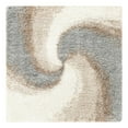 thumbnail image 3 of Unique Loom Soft Touch Shag Collection Area Rug - Selin (5' 1" Square Khaki/Ivory), 3 of 7