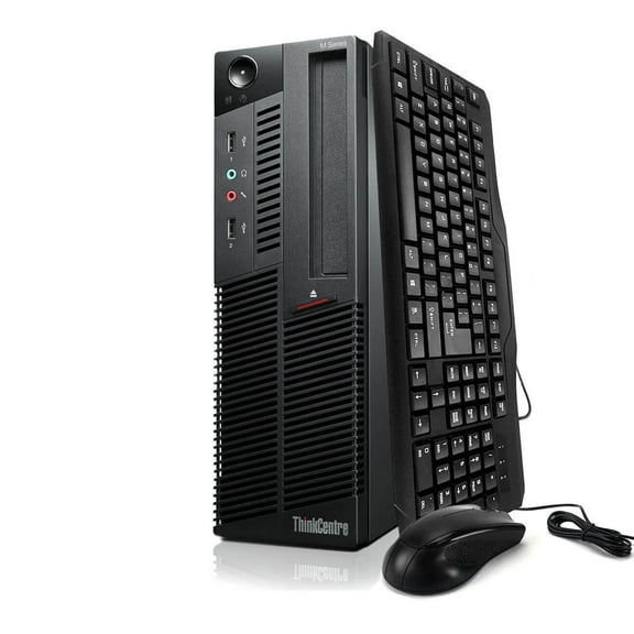 Restored Lenovo ThinkCentre M90 Desktop Tower Computer, Intel Core i5, 8GB RAM, 500GB HD, DVD-ROM, Windows 10 Home 64 Bit, Black (Refurbished)
