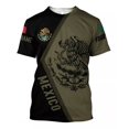 thumbnail image 1 of Camiseta De Manga Corta Con Estampado 3d Águila De México, 1 of 5