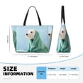thumbnail image 4 of Xecao Dog Wrapped in Towel for versatile beach bag for women includes zipper pockets and waterproof material, ideal for vacations and adventures., 4 of 7