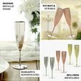 thumbnail image 4 of Efavormart 6 Pack - 5oz Premium Metallic Disposable Champagne Flutes - Silver Elegant Stylish Fancy Flutes for Party Toasting, 4 of 5