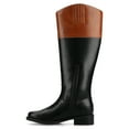 thumbnail image 3 of Journee Womens Dressage Knee High Inside Zipper Wide-Calf Casual Comfort Riding Boots, 3 of 10