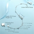 thumbnail image 6 of Devuggo  Adjustable Anklet Bracelet 925 Sterling Silver Infinity Endless Love Heart Women Jewelry Gifts, 6 of 10