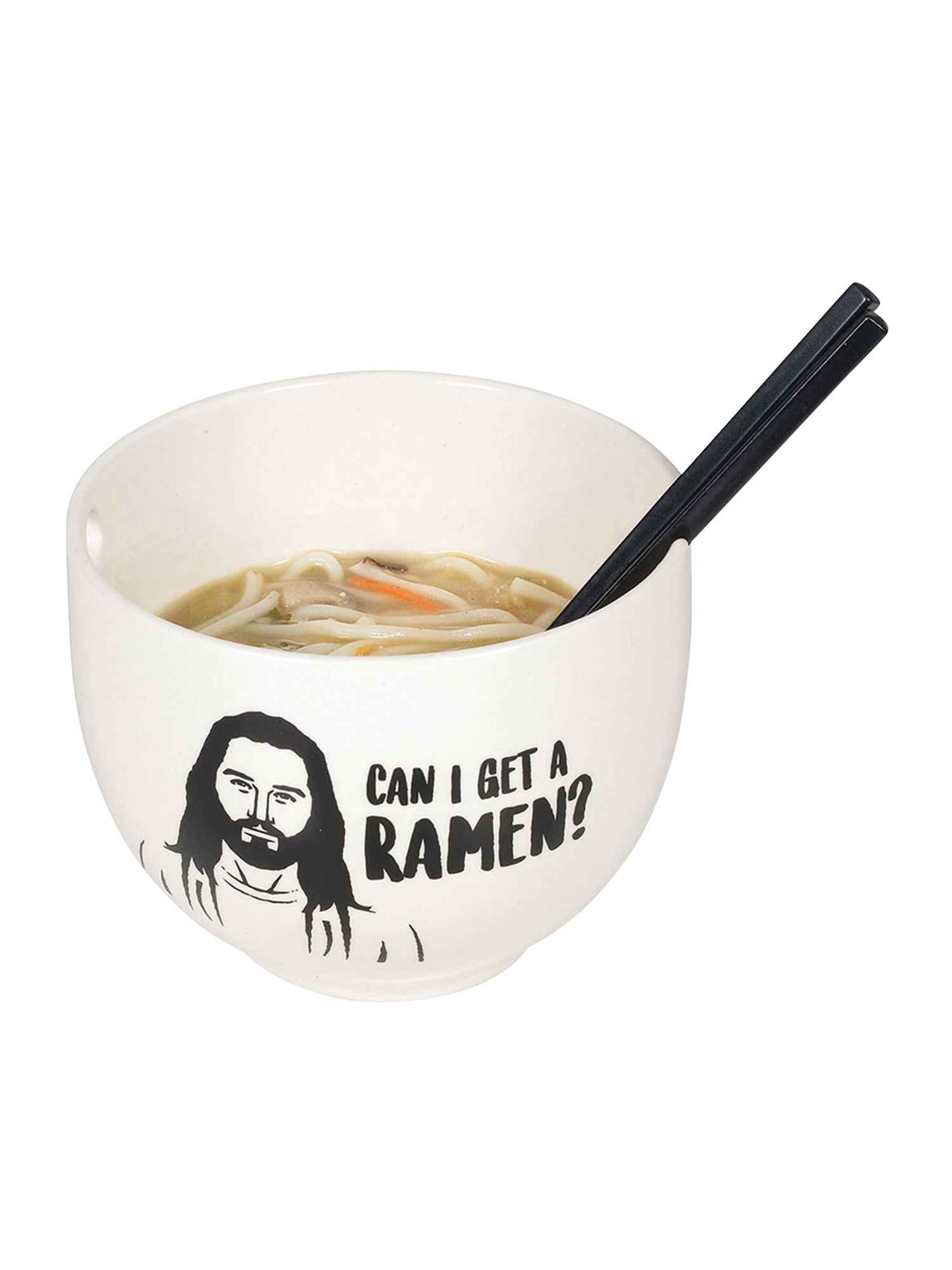 Enesco Jesus Ramen Noodle Bowl Funny Can I Get a Ramen Stoneware