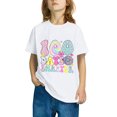 thumbnail image 4 of Fiudx Camiseta para Niños, Mezcla de Poliéster Suave, Cuello Redondo, Manga Corta, Cómoda, Informal, para Uso Diario, para Niños y Niñas, Diseño "100 Días de Clases", para Usar En Las Cuatro Estacion, 4 of 6