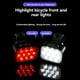 thumbnail image 4 of Juego de Luces para Bicicleta, Delanteras y Traseras, Carga USB, para Casco de Montaña, Luz Delantera y Trasera para Bicicleta de Carretera, 4 of 5