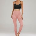 thumbnail image 5 of Sngxgn High Waisted Leggings for Women Soft Stretch Opaque Slim Yoga Leggings(Pink,L), 5 of 8