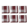 thumbnail image 3 of 6Pcs Cloth Men's Pocket Square Hankies Bandanas Assorted classic Hanky for Party Red, 3 of 8
