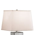 thumbnail image 3 of Benjara 26" Table Lamp- Empire Shade- Crystal Glass Stand- Clear Finish, 3 of 7
