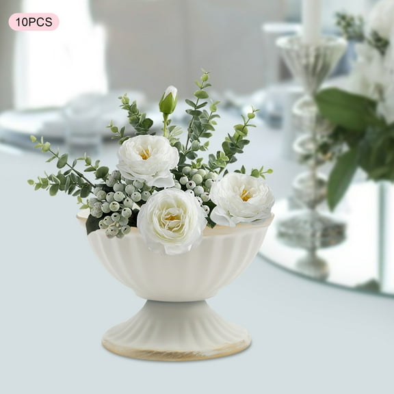 DENEST 10pcs Vase Wedding Flower Vase Decor Stand For Party Christmas Table Decor Home