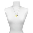 thumbnail image 3 of Delight Jewelry 3/4'' Enamel Water Polo Ball Silvertone Script Initial Disc - L - Charm Necklace, 20"+3", 3 of 4