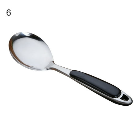 

Slotted Spoon and Soup Ladle Spatula 304 Stainless Steel Cooking Skimmer Cookware Utensil Thickening Long Handle for Serving & Scooping Sauces Cooking Strainer 06 pinshui