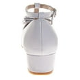 thumbnail image 4 of Badgley Mishcka Girls Dress Shoes (Little Kids Big Kids), White, Size: 2, 4 of 7