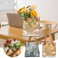 thumbnail image 6 of Btomtd Transparent Glass Vase for Table Centerpieces and Shelving, Decorative Flower Pot for Home Desk and Bedroom, Clear Vases for Floral Displays, Brown, 6 of 6