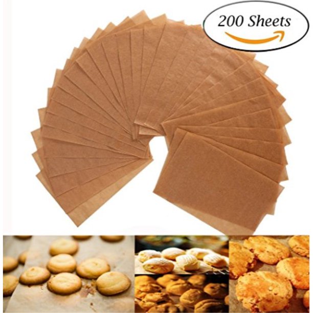 Unbleached Parchment Paper 200 NonStick Brown Cookie Baking Sheets 12 x