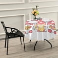 thumbnail image 6 of Dreamtimes Valentine's Day Round Tablecloth,Valentine's Day Cute Gnome Round Table Cloth Water Resistant Spill Proof Large Table Cover for Valentine's Day Romantic Dinner Decorate 60", 6 of 7