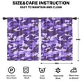 thumbnail image 2 of Blackout Kids Curtains,Purple Lilac Camo Classic Shapes Pattern Childrens Insulated Curtains Set Of 2,Bedroom Essentials,Toddler Room Decor 42"x54", 2 of 5