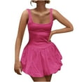 thumbnail image 1 of pstuiky Robes Maxi pour Femmes, Mode pour Femmes Aguichant Unie Sans Manches à Col Rond Robes Mini Bouffantes de Plage Robes Courtes Robe d'Été Robes Chemise Liquidation, 1 of 5