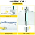 thumbnail image 6 of BENTISM Fire Pit Wind Guard, 14 x 14 x 6 inch Glass Flame Guard, Oblong Glass Shield, 0.3" Thick Fire Table, Clear Tempered Glass Flame Guard, Steady Feet Tree Pit Guard for Propane, Gas, Outdoor, 6 of 9