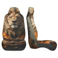 thumbnail image 3 of Xecao Jungle Meditating Lion Print Car Seat Cover in That Fits Most Cars, Vans, SUVs, and Trucks., 3 of 7