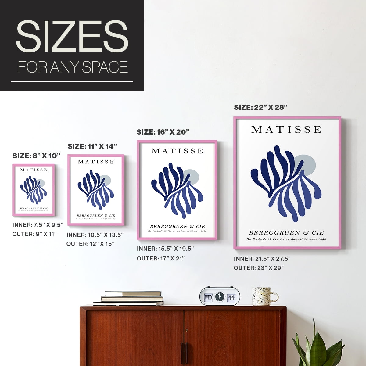 Matisse CCXCVI in Solid Wood 8 x 10 Framed Print
