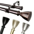 thumbnail image 5 of Domovina Netta 1" Double Curtain Rod-Color:Bronze,Size:120-170", 5 of 5
